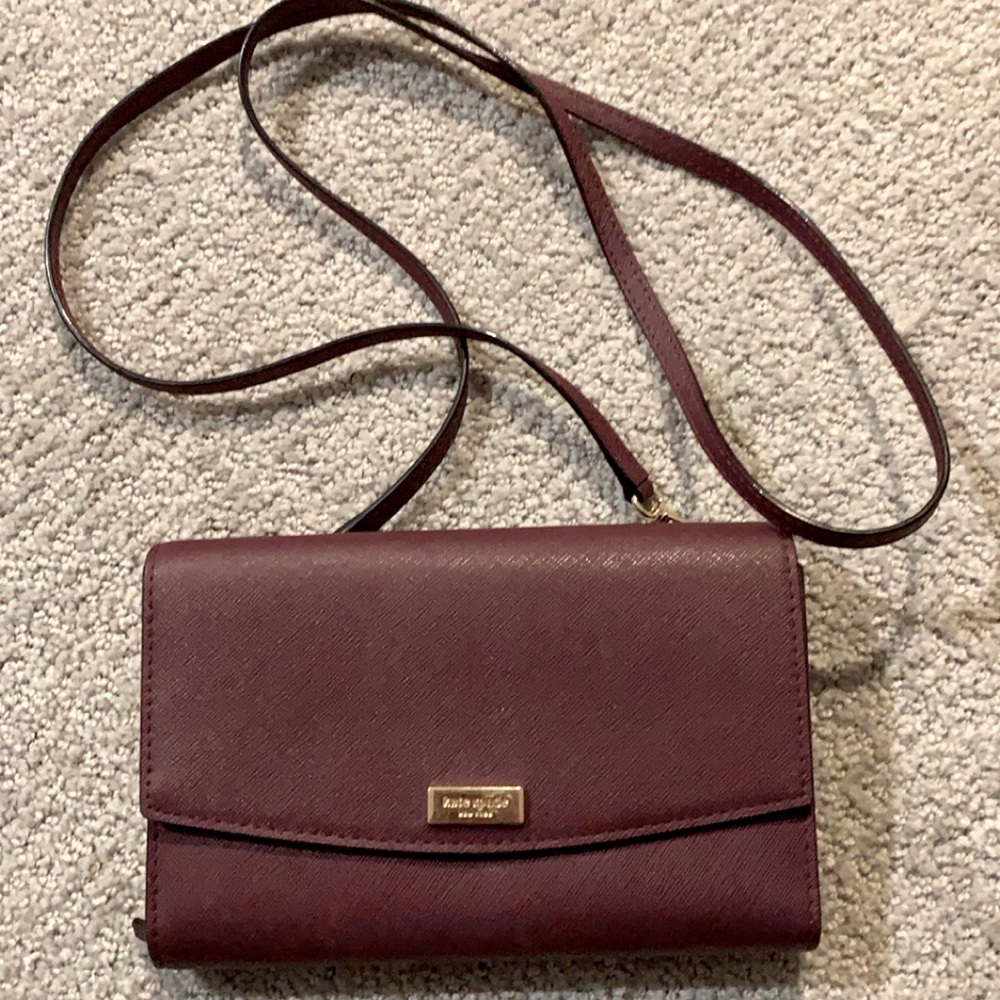 Kate Spade Burgundy Clutch